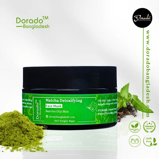 Dorado Matcha Detoxifying Face Mask, Matcha mud mask price in bd, best matcha mask in bd, matcha green tea, Matcha Mask, face mask price in bd